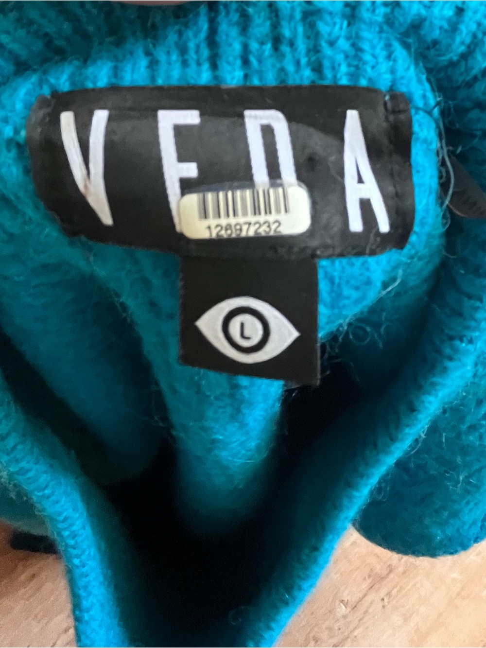 VEDA Teal sweater- Cozy Blue Outerwear